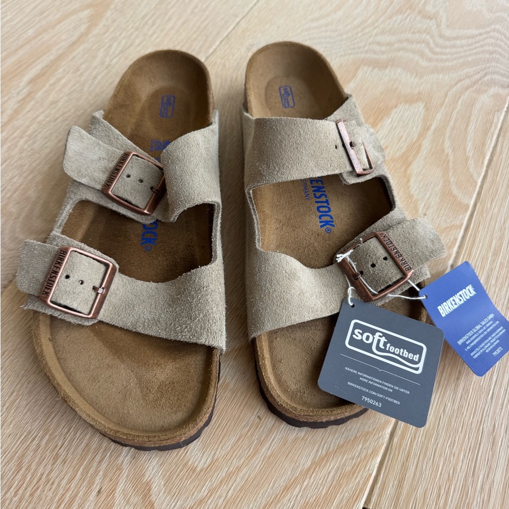 Birkenstock Tan Suede Sandals